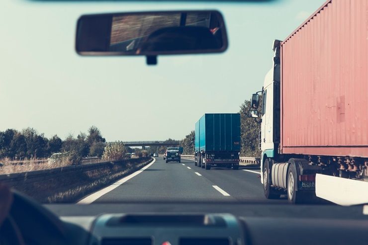 Camion in autostrada