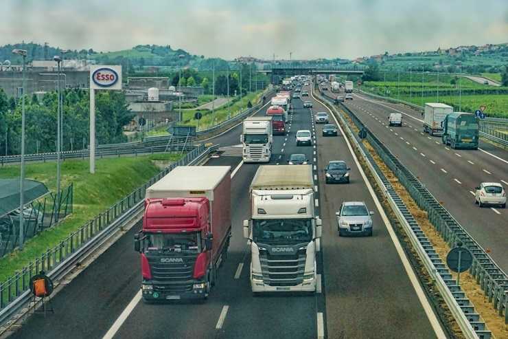 Camion in autostrada