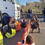 Una protesta di Ultima Generazione a Roma