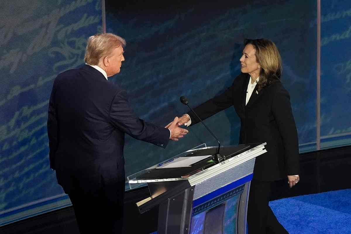 Donald Trump e Kamala Harris